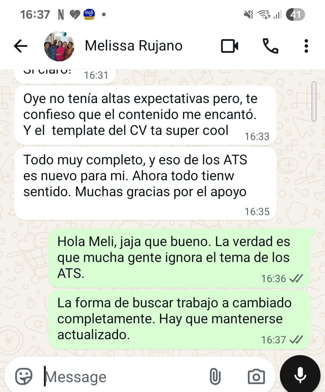 Testimonio Melissa Rujano